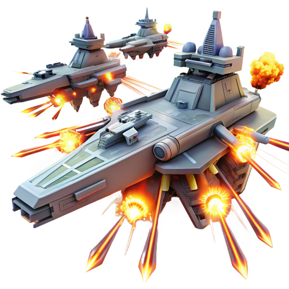 Spaceship Fleet Galactic Warfare and Futuristic Combat png