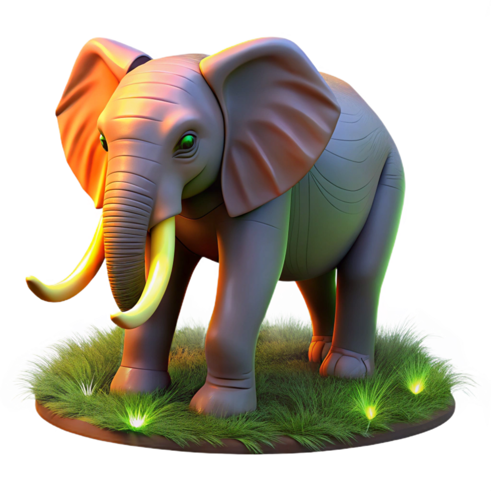 Elephant in Grassland png