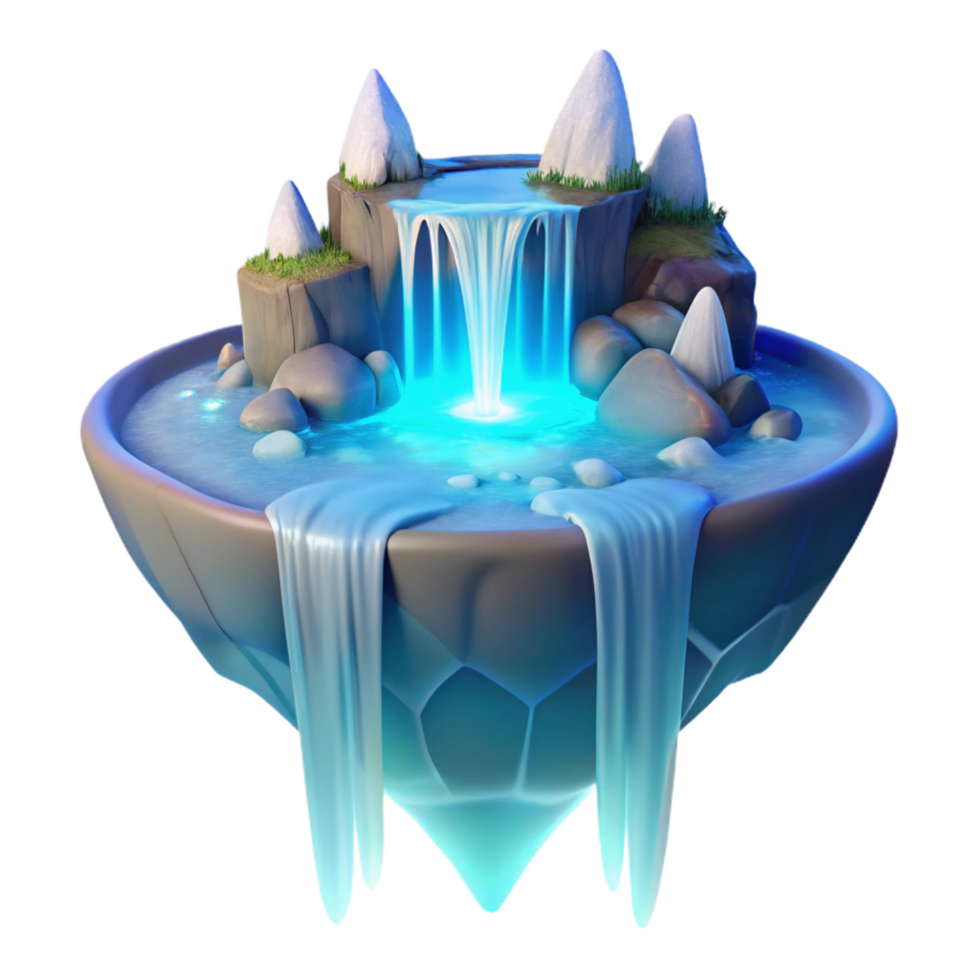 Enchanted Waterfall Island png