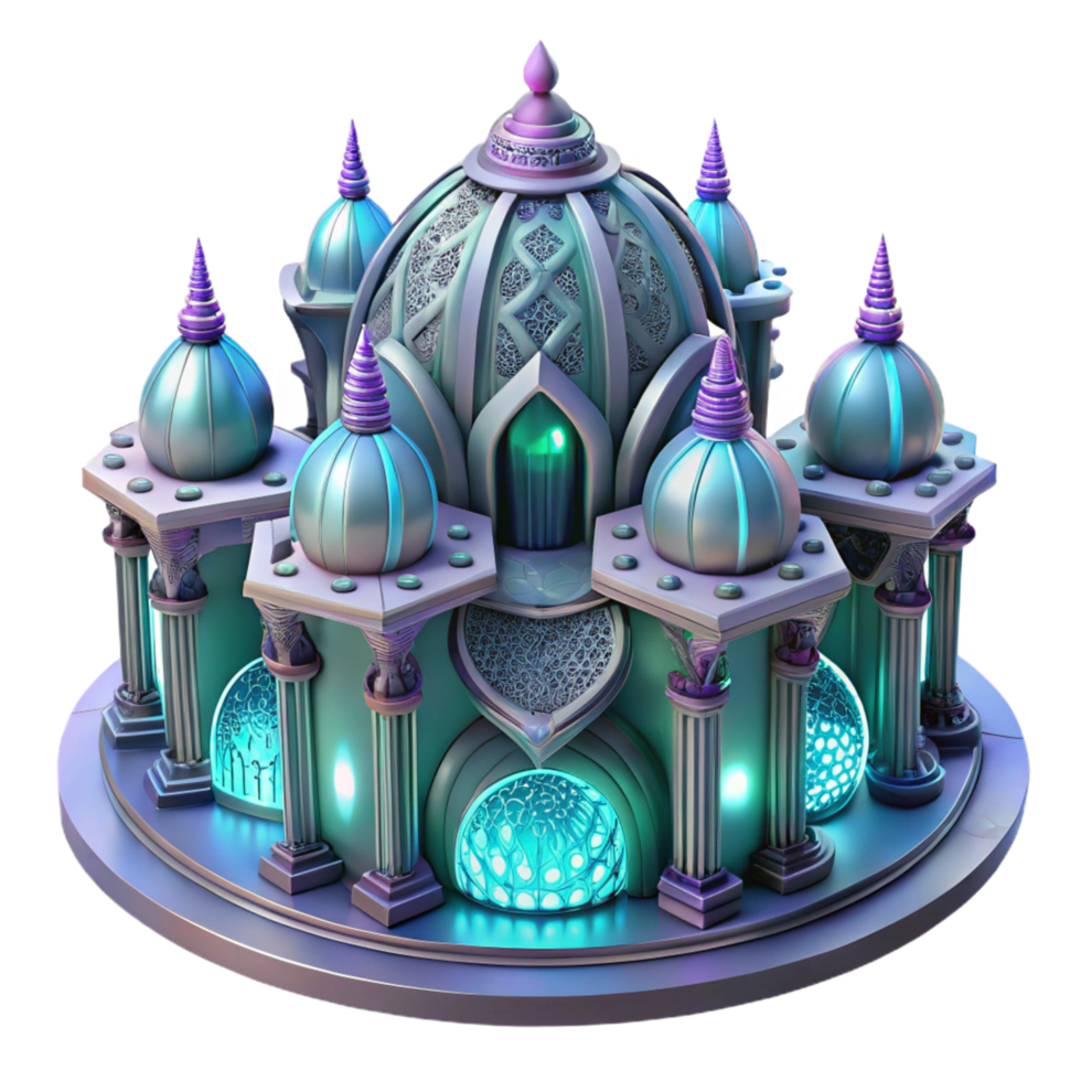 Enchanted Palace A 3D Model of a Fantasy Architectural Marvel png