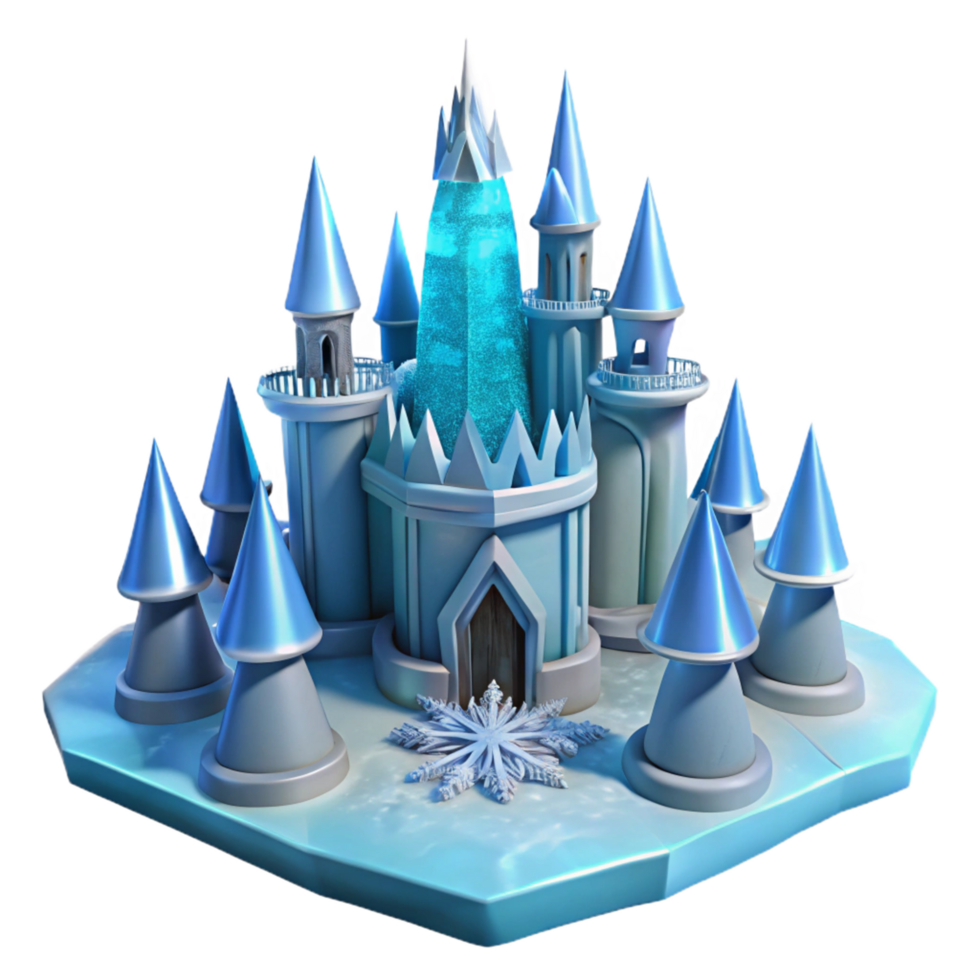 Ice Castle 3D Model png