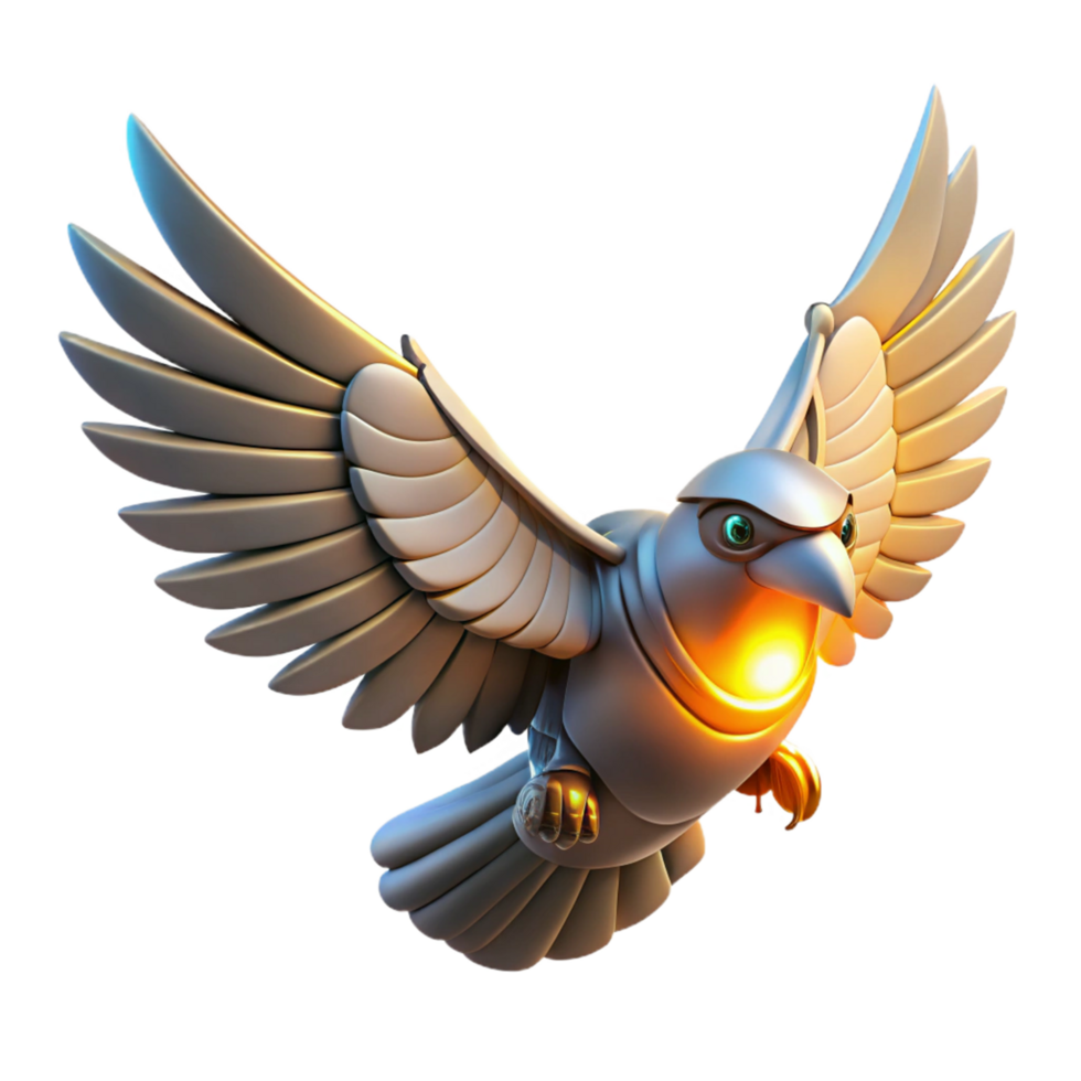 Mechanical Bird in Flight png