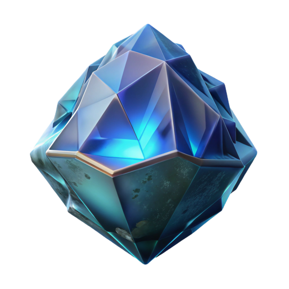 Luminous Crystal Geometry png