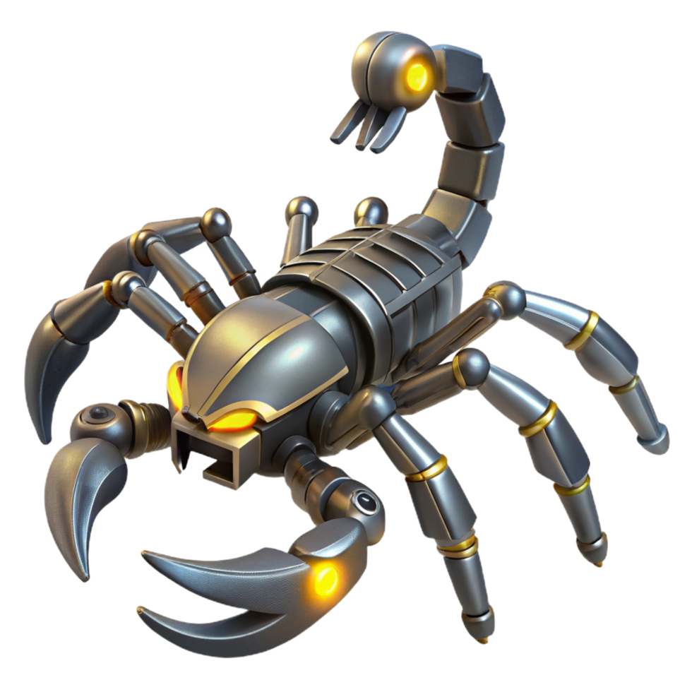 Mechanical Scorpion 3D Render png