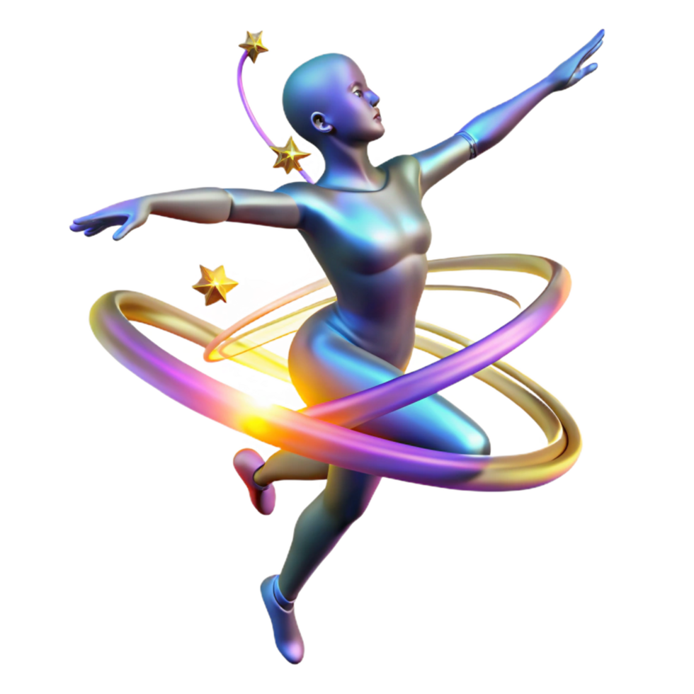 Cosmic Dancer 3D Art png