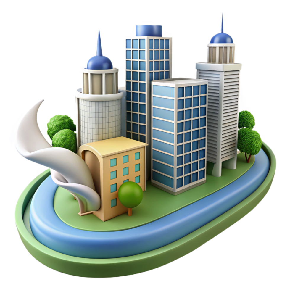 Modern Cityscape Architectural Design, Urban Planning, and Green Spaces png