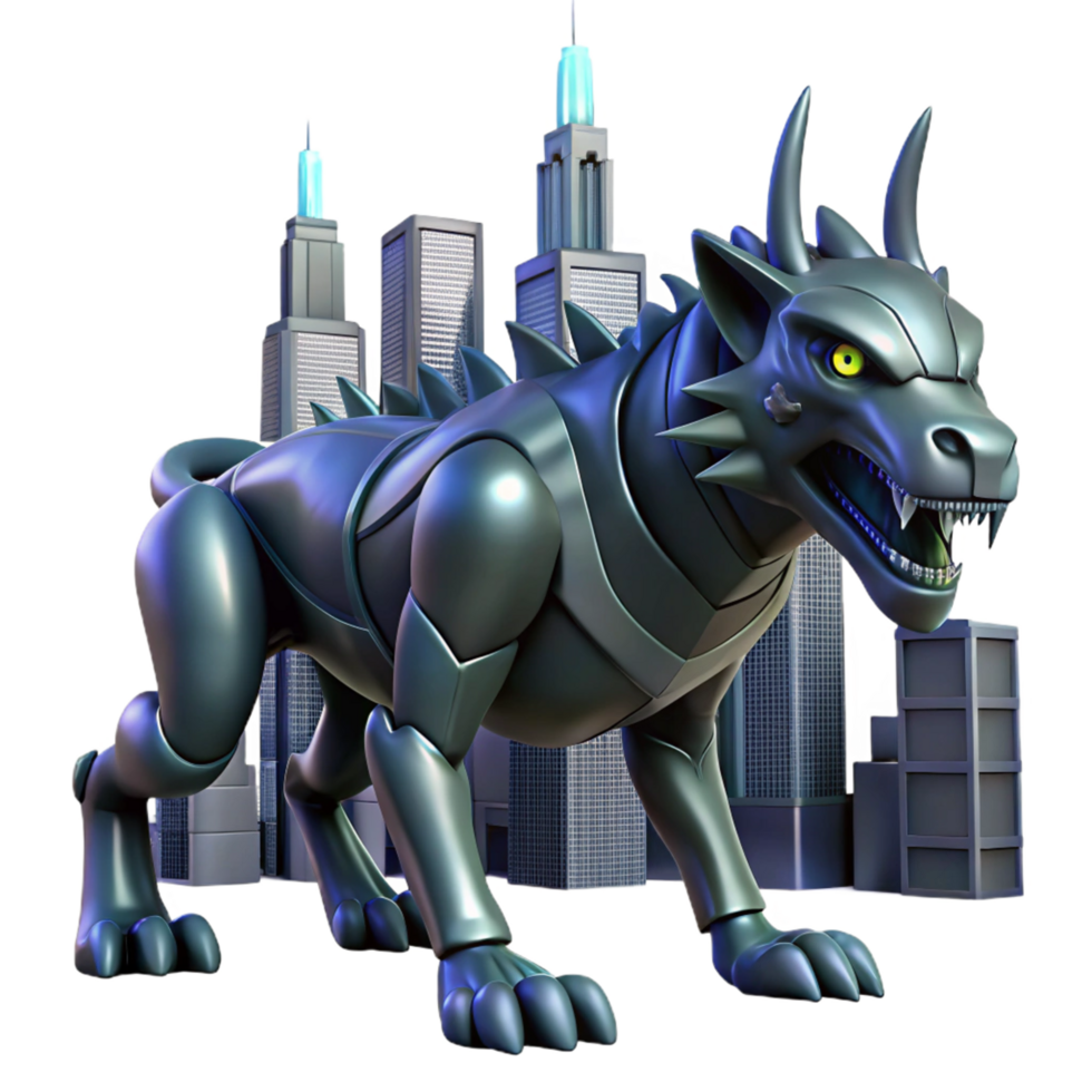 Mech Canine City Threat png