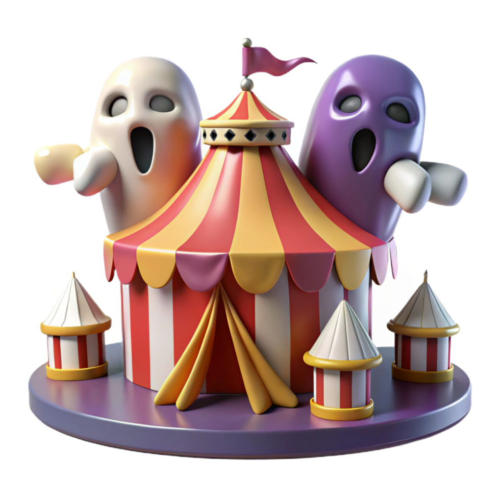 Spooky Circus Ghosts png
