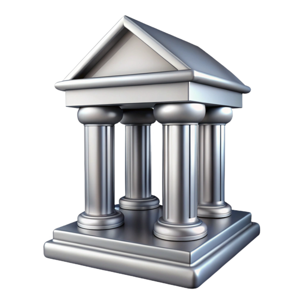Classical Architecture A 3D Model of a Tetrastyle Temple png