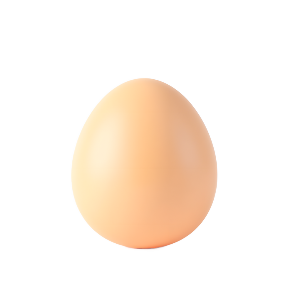 Perfect Single Brown Egg Isolated on White Background png
