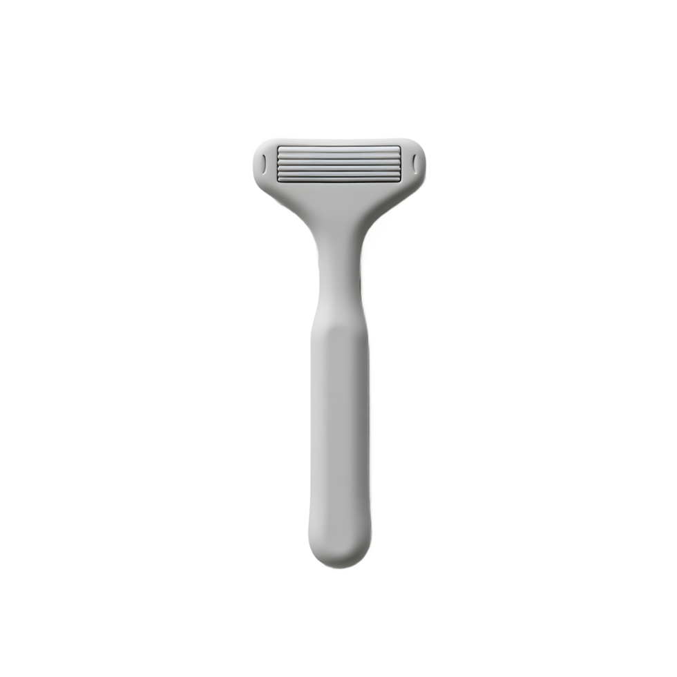 Modern Grey Disposable Razor for Smooth Shaving png