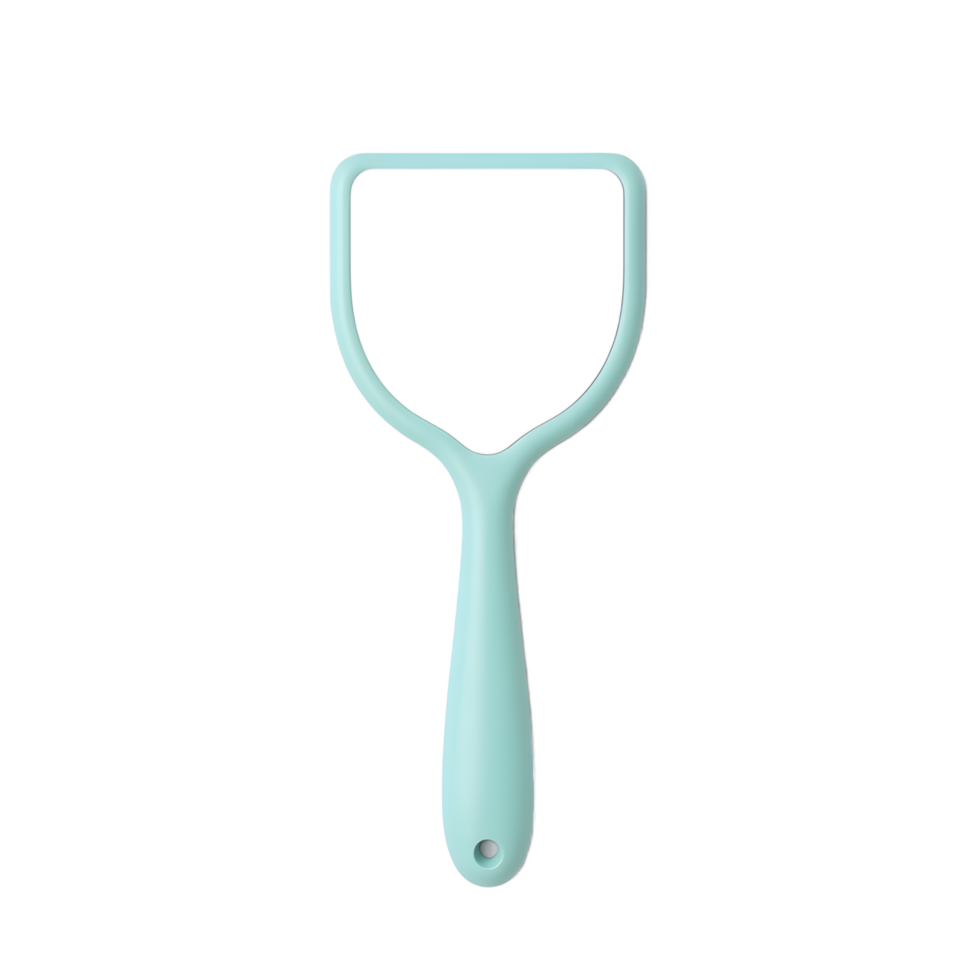 Pastel Green Handheld Mirror Perfect for Makeup and Travel png