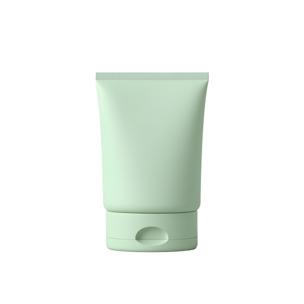 Mint Green Cosmetic Tube Packaging Mockup png