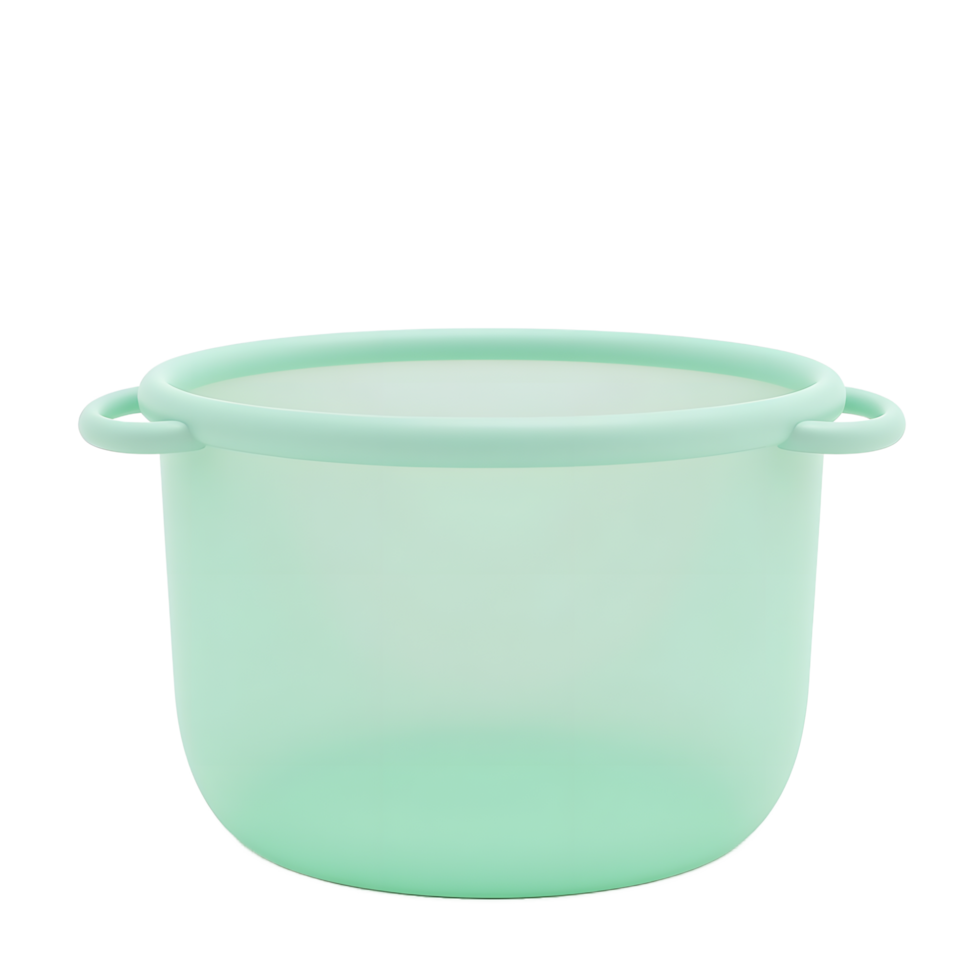 Mint Green Plastic Storage Container with Handles png