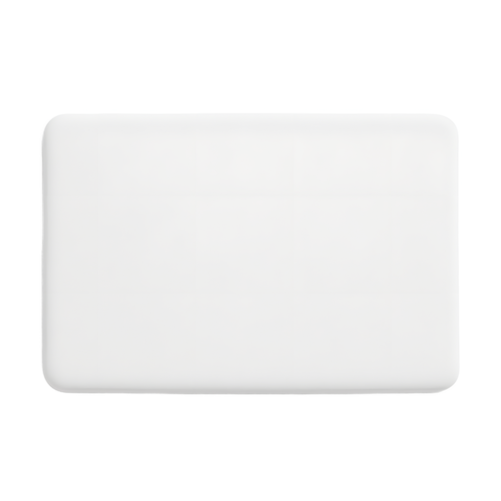 Blank White Rectangular Surface Mockup for Design png