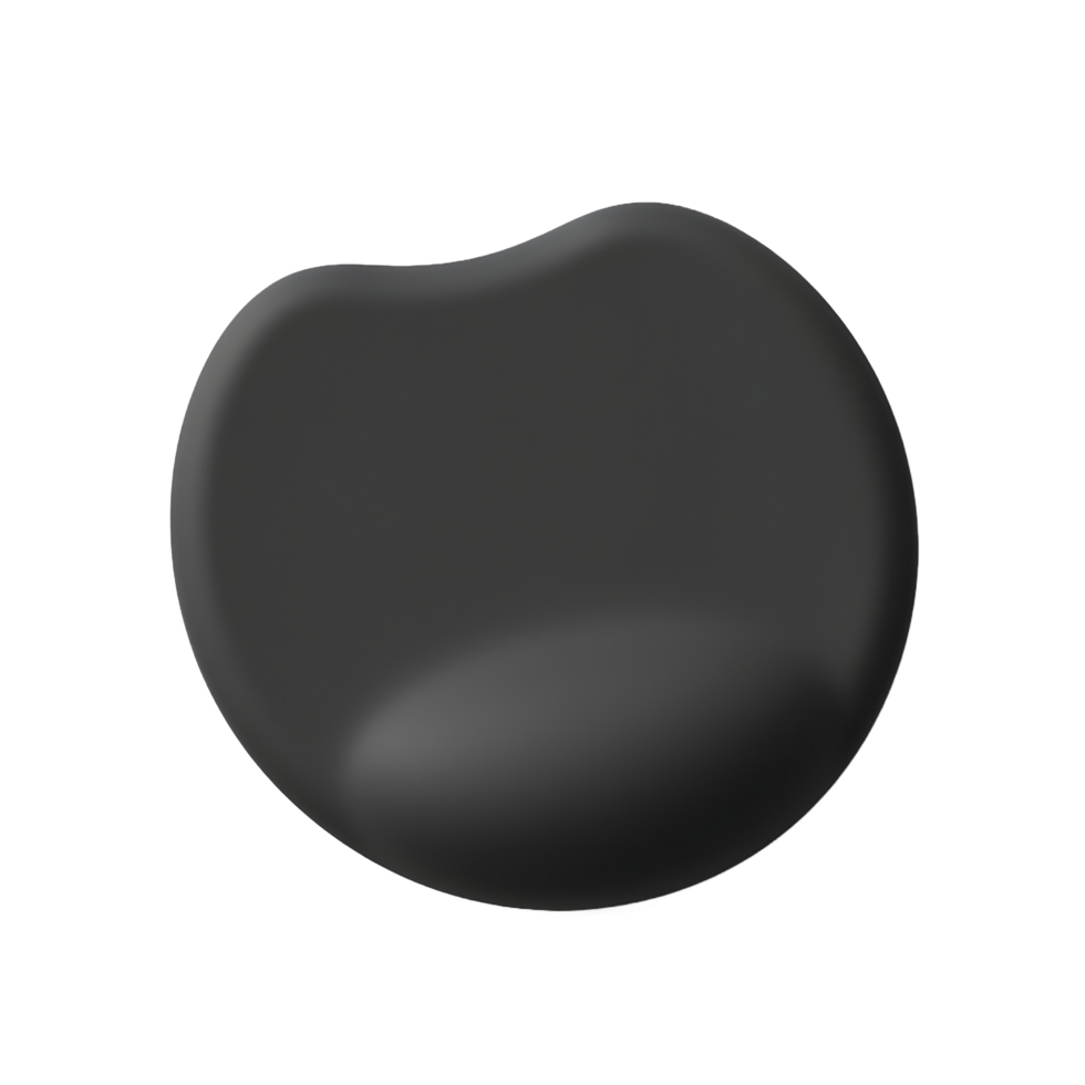 Black Ergonomic Mouse Pad for Comfortable Computing png