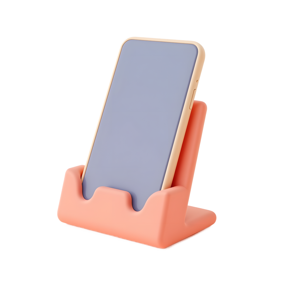 Cute Phone Stand Pastel Colors Mobile Holder Desktop png