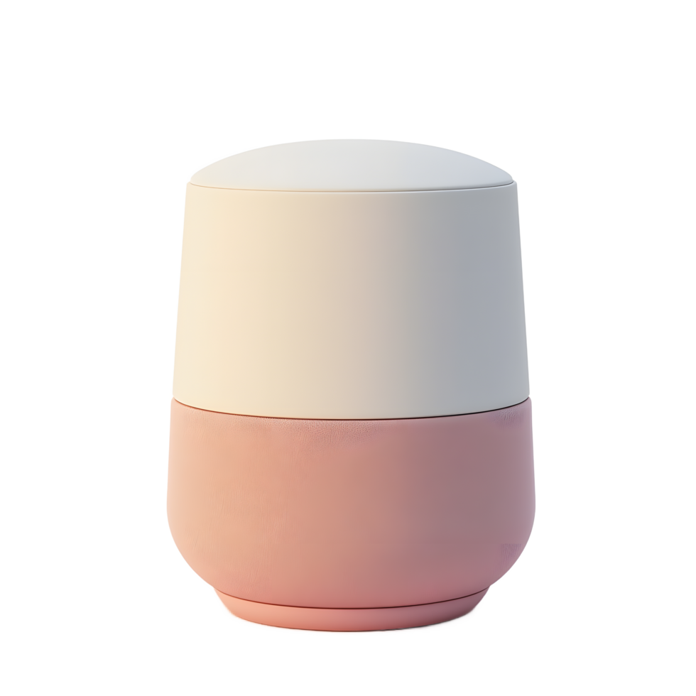 Elegant Pink and White Smart Speaker Home Device png