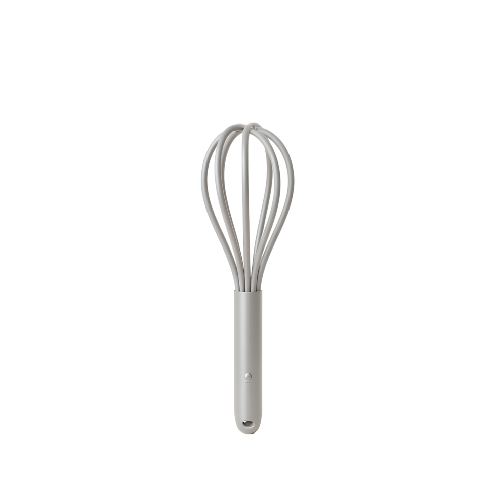 Gray Silicone Whisk Kitchen Tool for Baking png