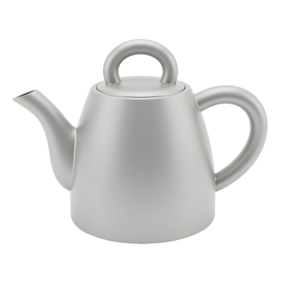 Elegant Silver Teapot Modern Kitchenware Design png