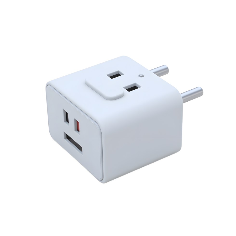 Compact Travel Adapter Power Cube for International Use png