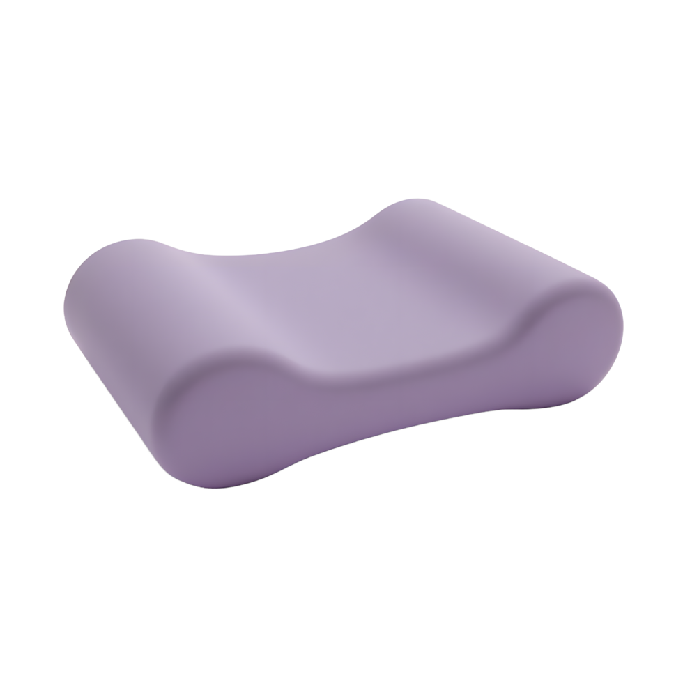 Lavender Purple Memory Foam Neck Pillow for Travel Sleep png