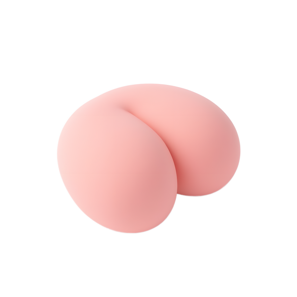 Pink Buttocks 3D Render Model Design png