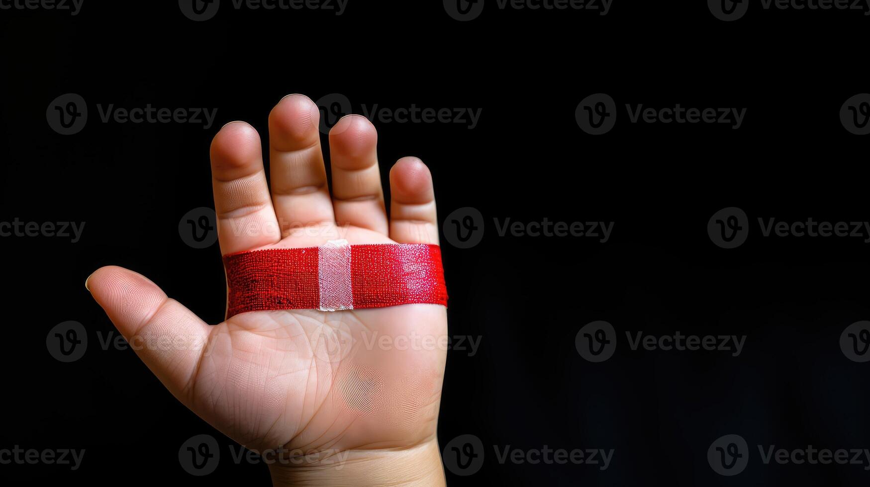 child red bandaid photo