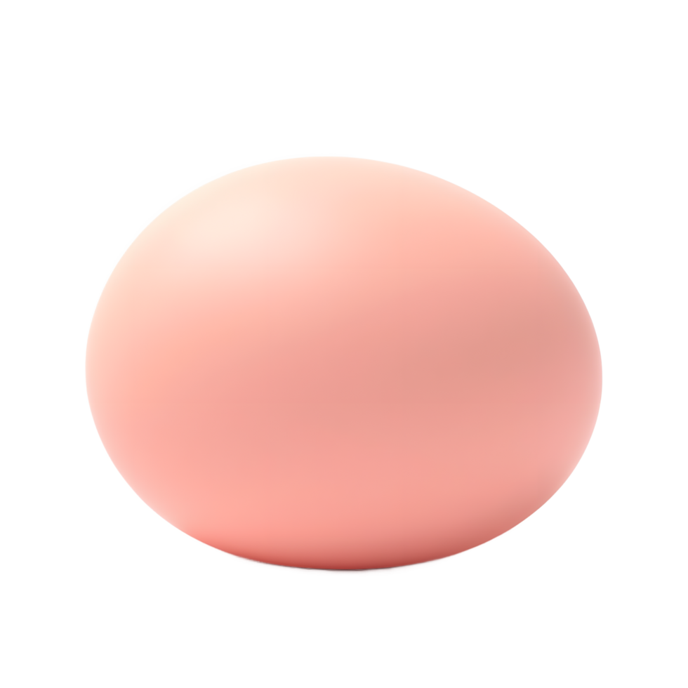 Perfect Peach Sphere 3D Render Minimalist Background png