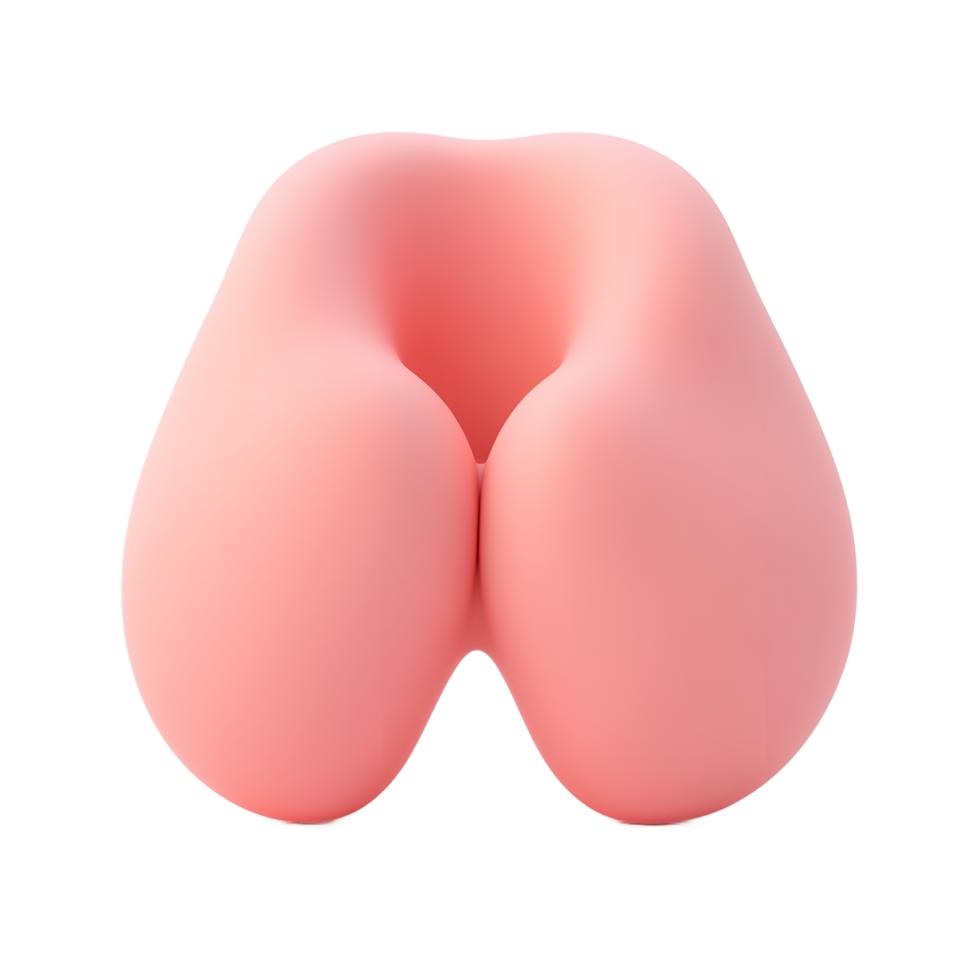 Pink Abstract 3D Shape Design Render png