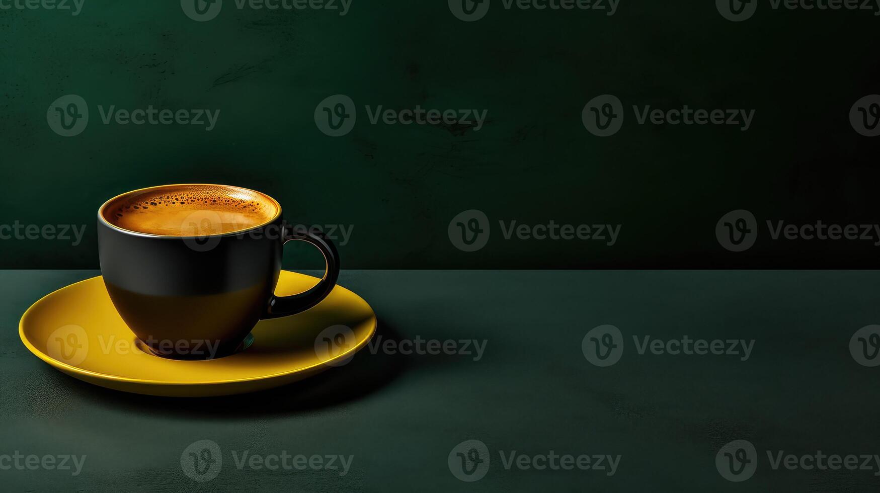 cup yellow green background photo