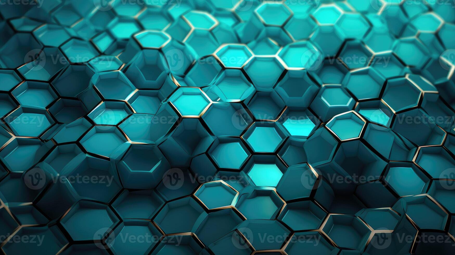 abstract black hexagon pattern photo