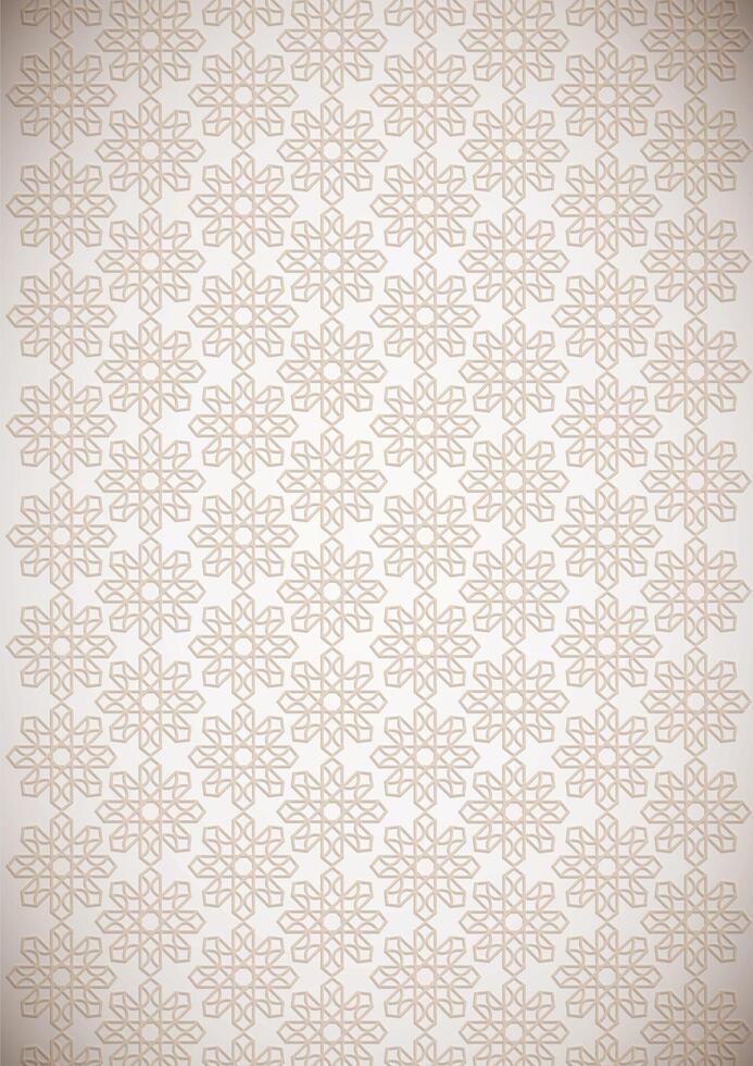 Seamless geometric pattern, abstract floral pattern, dark brown background, illustration art vector