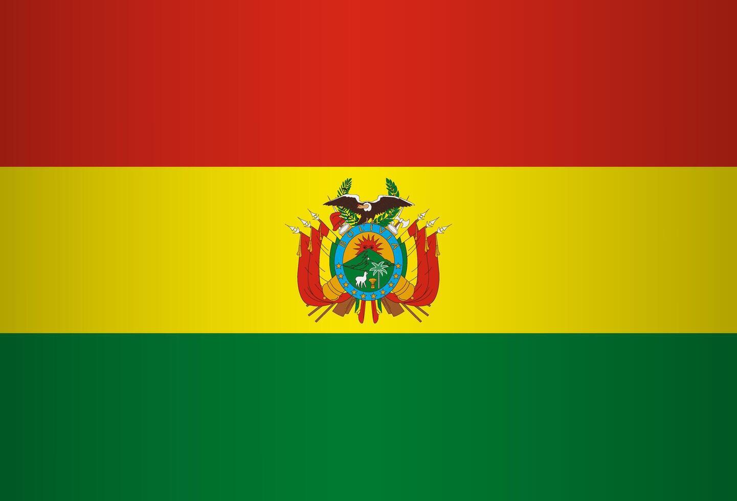 National Flag of the Plurinational State of Bolivia vector