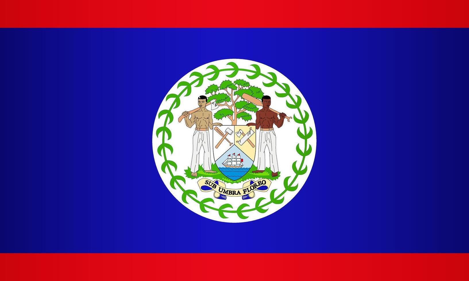 National Flag of Belize vector