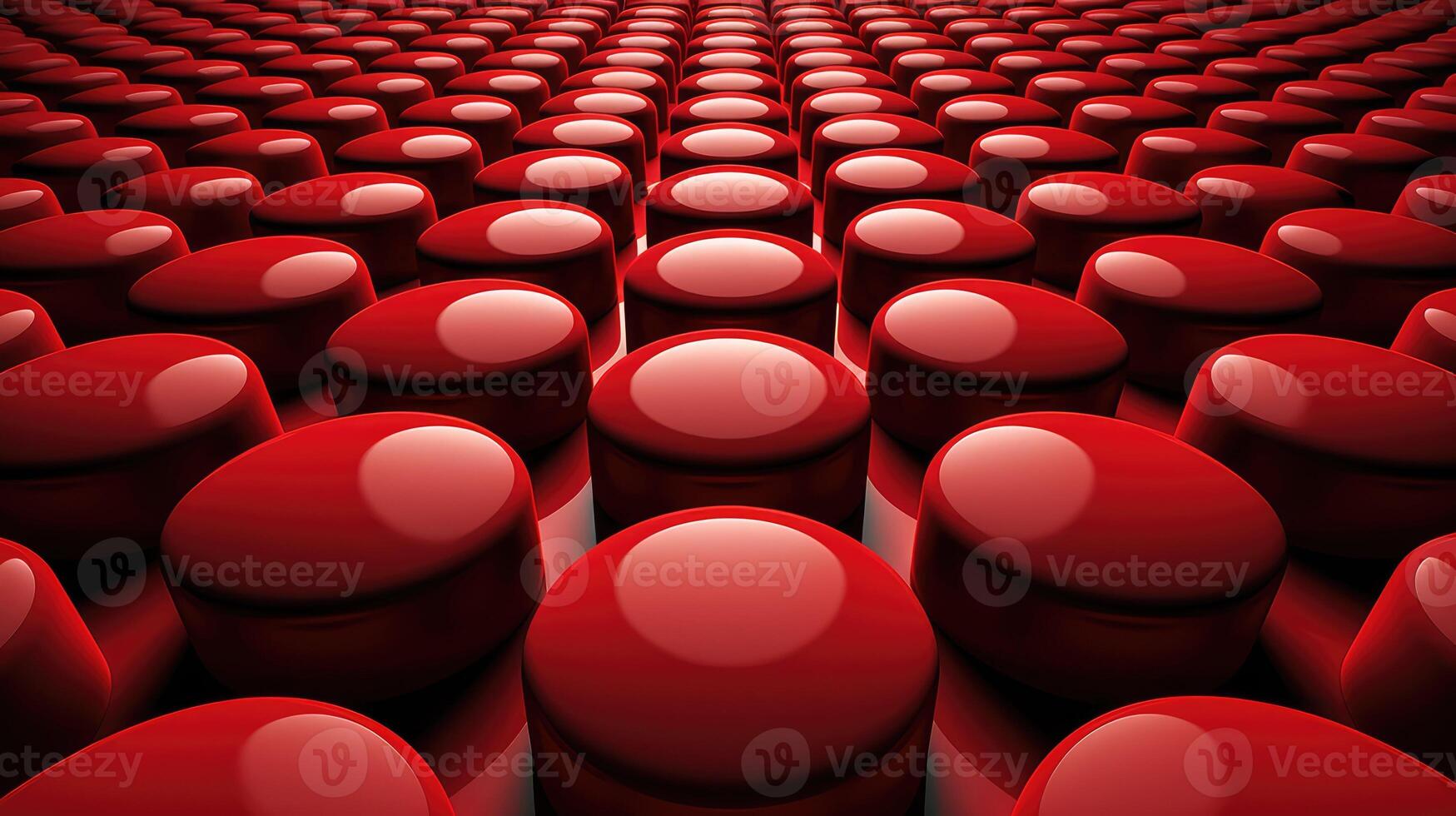 grid 3d red button photo