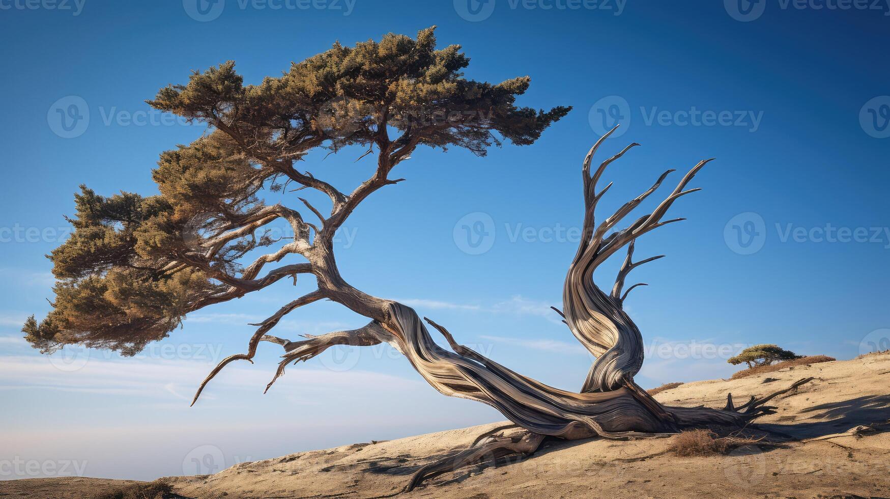 twisted pine tree shapes photo