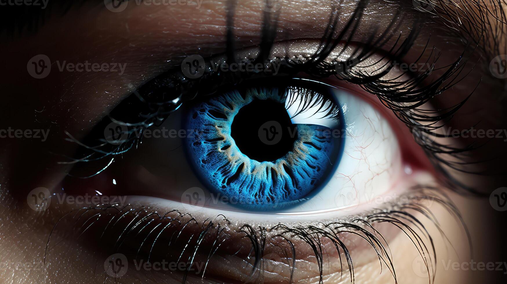 beautiful blue eye photo