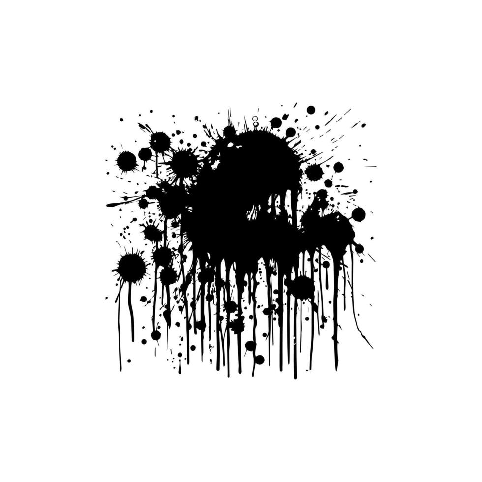 Spray painted stripes and grunge dots. doodles graffiti drawings and dirty street art textures. illustration vector
