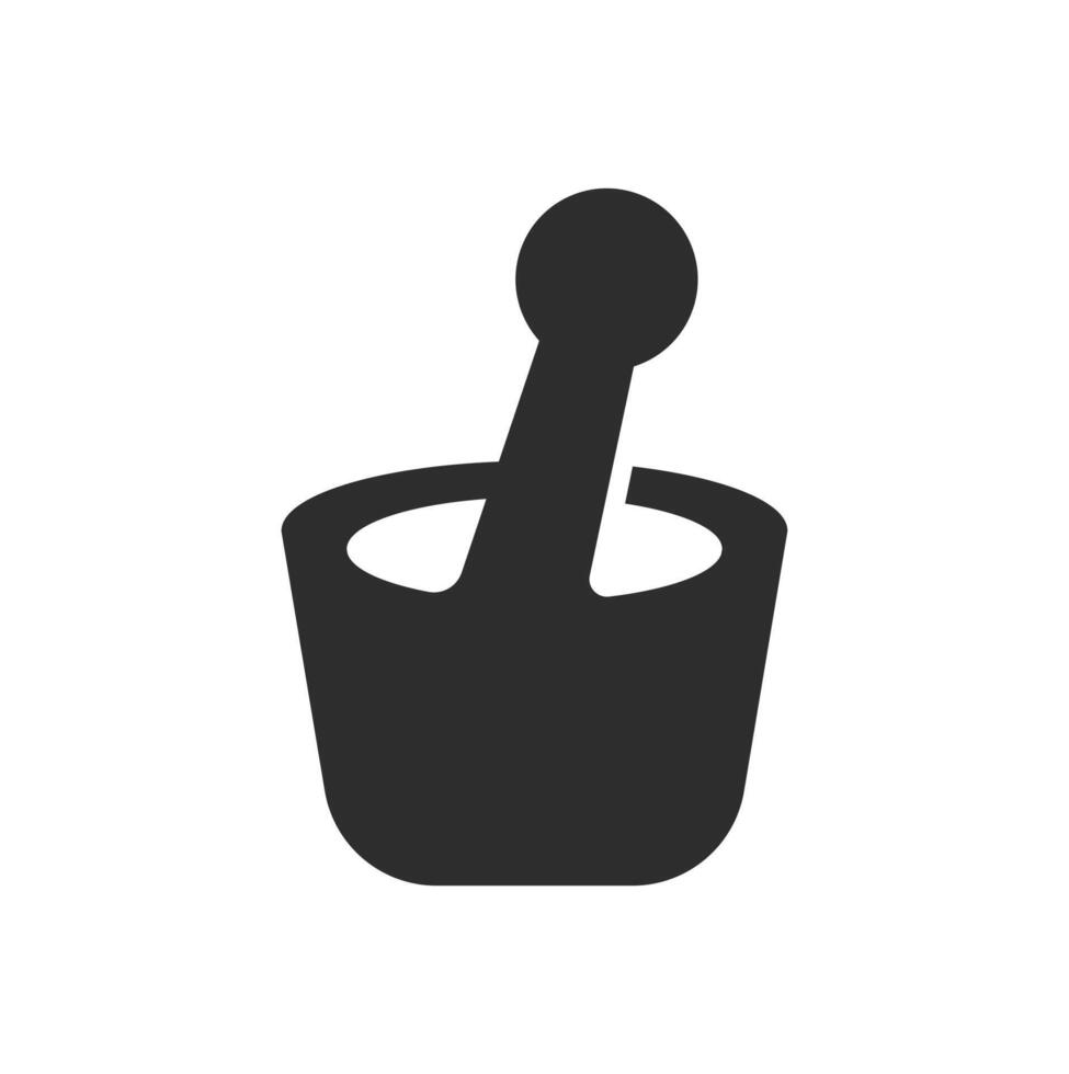 Logo or icon mortar unique design with blank background vector