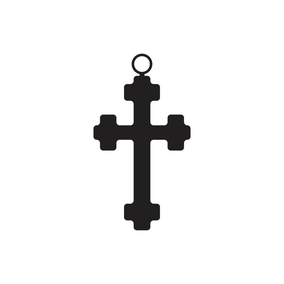 Icon or symbol cross holy unique design vector