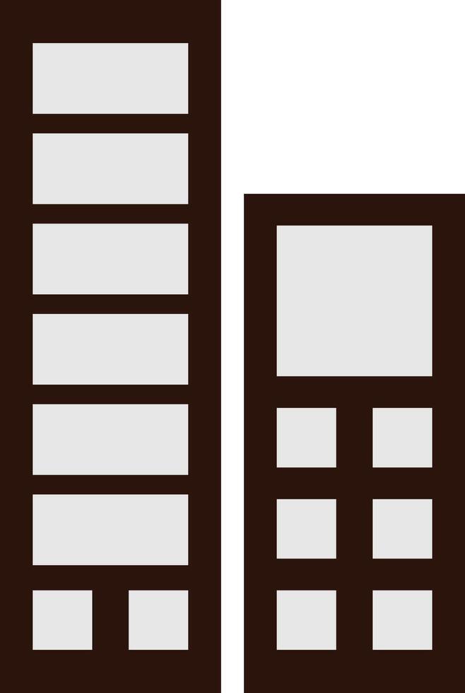 Minimalist Building Icon Design Unique vector