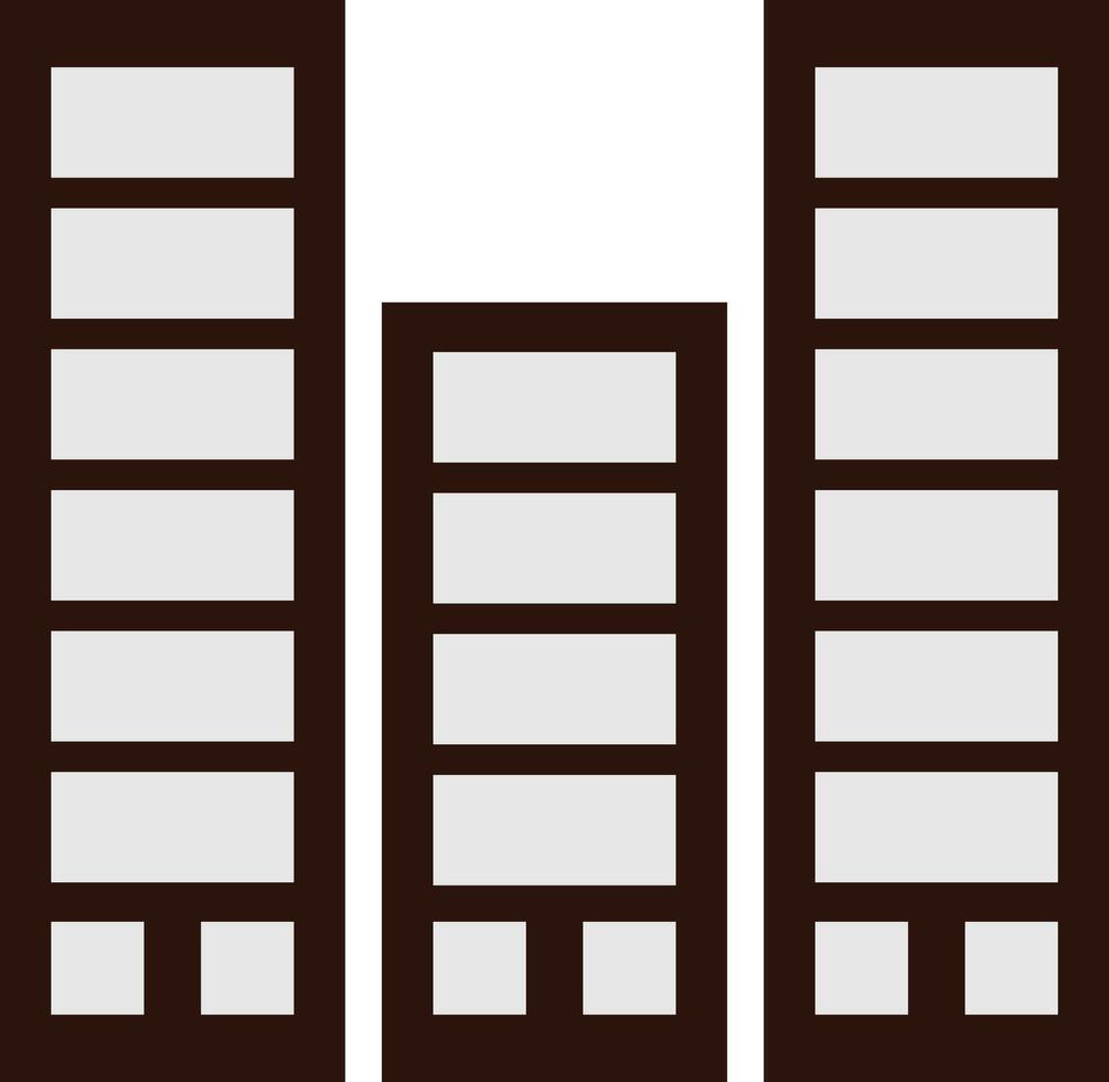 Minimalist Building Icon Design set simple vector