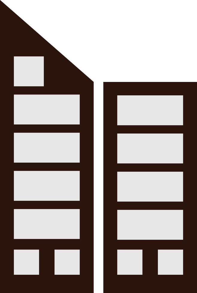 Simple Building Icon Design flat vector
