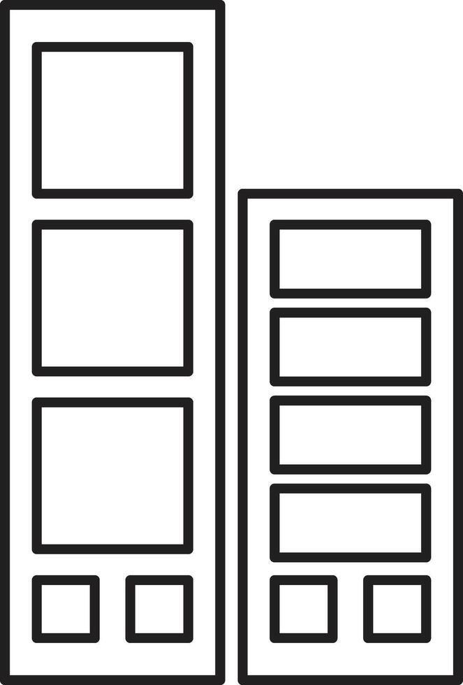 architecture icon flat vector