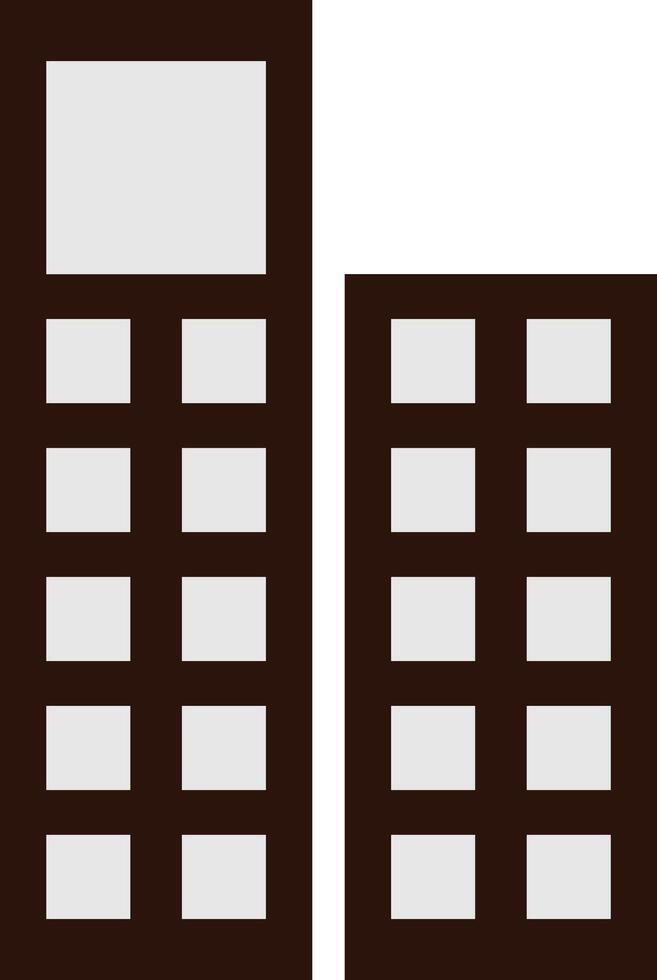 Minimalist Building Icon Design urban vector