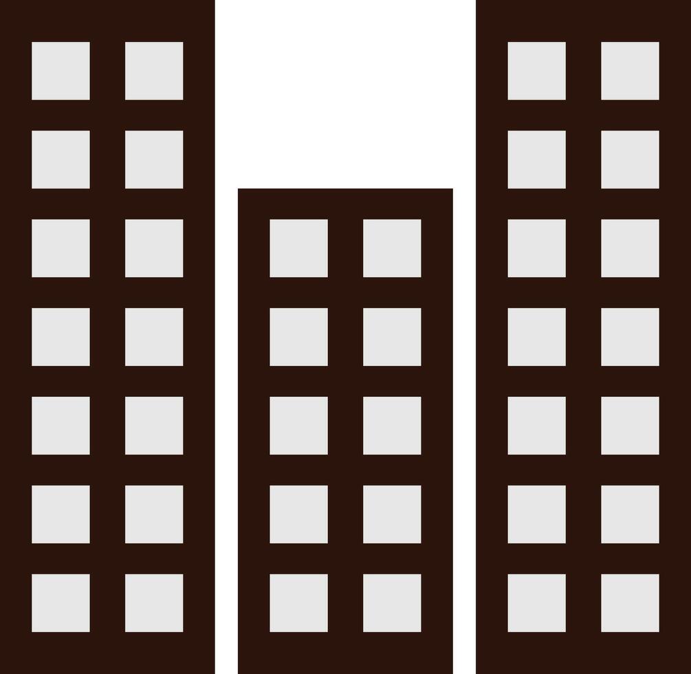 Stylized Urban Building Icon set illustration unique vector