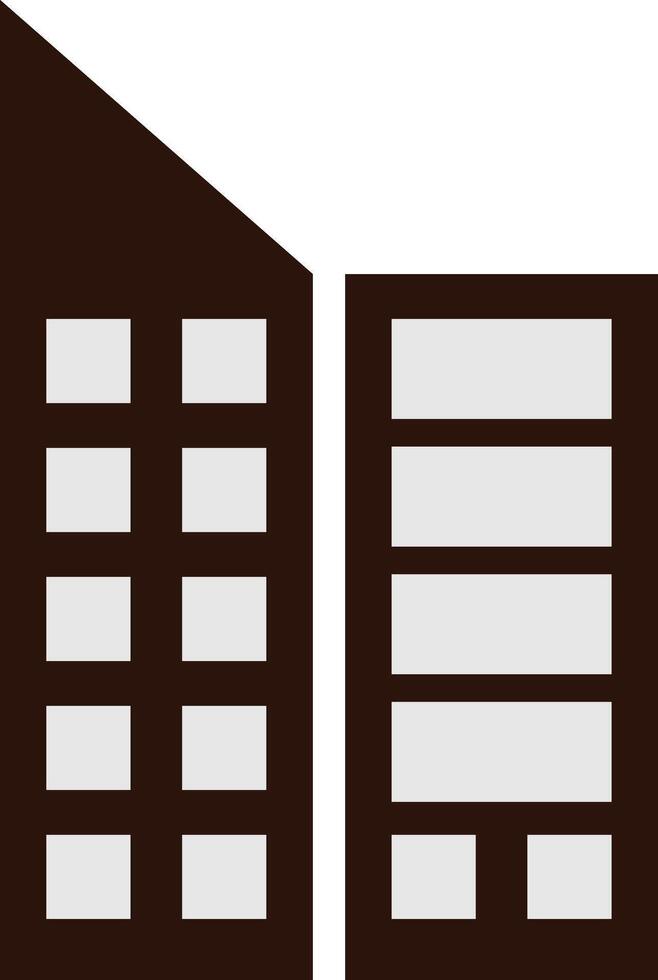 Abstract Building Icon Design vector