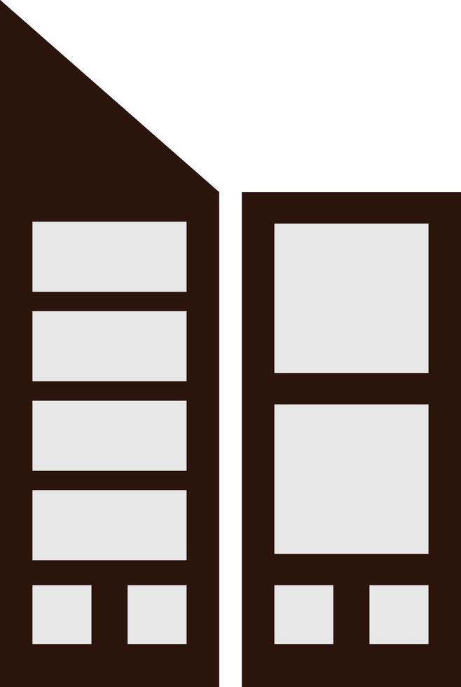 Simple Building Icon Illustration unique vector