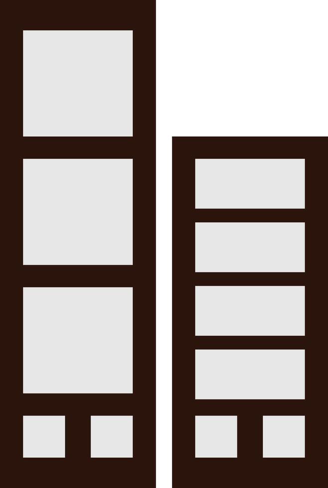 Graphic of Skyscrapers in Urban Setting vector